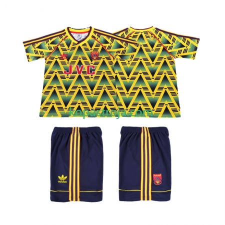 Billiga Fotbollströjor Arsenal 1991 1993 Retro Barn Borta tröja Kortärmad